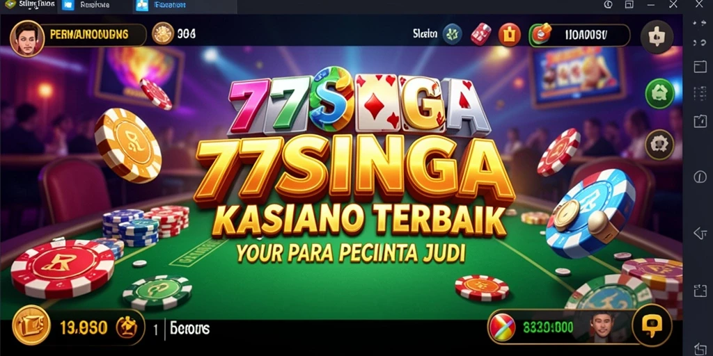Tampilan gameplay Kasino yang mengasyikkan di 77SINGA.