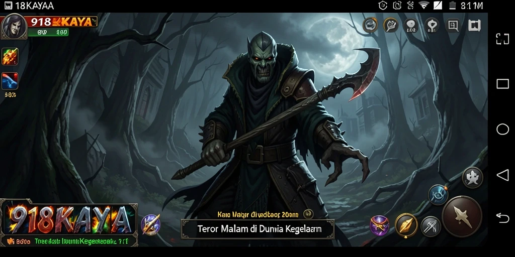 Tampilan menakutkan saat gameplay 918KAYA, penuh ketegangan.