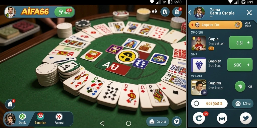 Tampilan gameplay AIFA66 yang menarik dengan pemain yang bersaing.