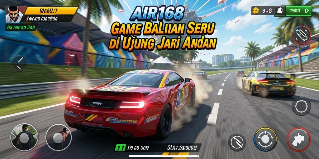 Tampilan menegangkan dari aksi balapan di AIR168.