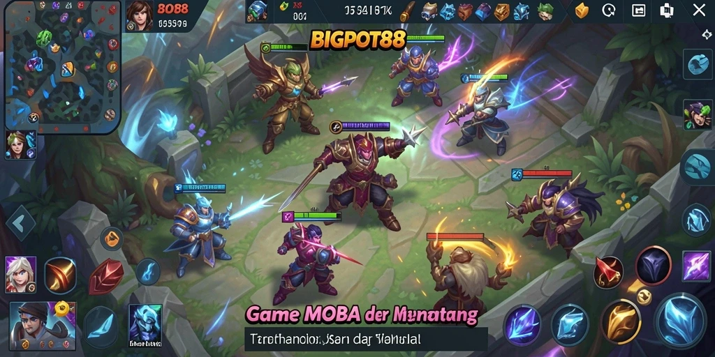 Tampilan seru dari pertarungan tim di BIGPOT88.