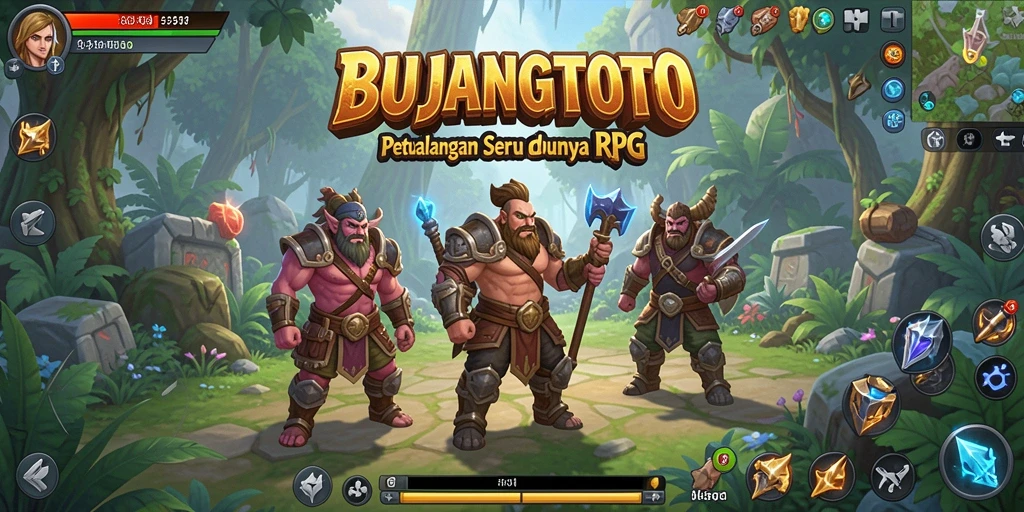 Tampilan gameplay seru di dunia fantasi BUJANGTOTO.