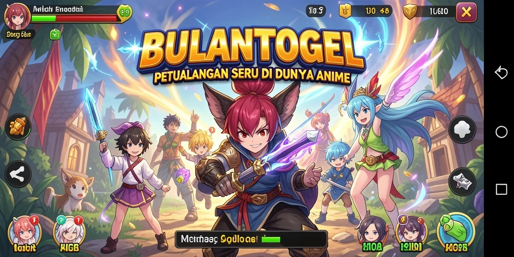 Tampilkan aksi seru dalam gameplay anime BULANTOGEL.