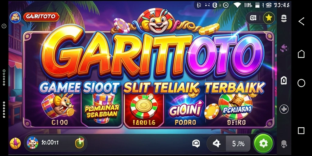 Tampilan gameplay seru GARITOTO dengan mesin Slot yang menarik.