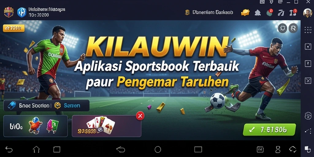 Tampilan gameplay menarik dalam aplikasi KILAUWIN Sportsbook.