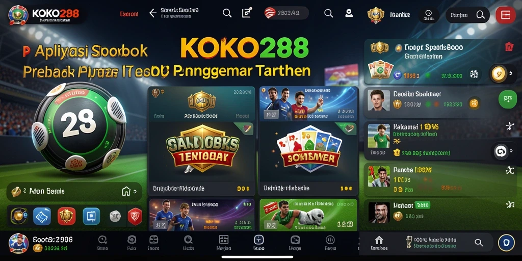 Tampilan antarmuka KOKO288 yang menarik dan modern.