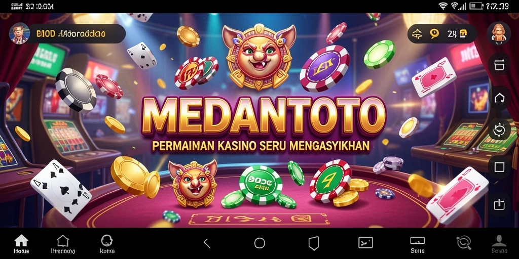 Tampilan permainan Kasino yang mendebarkan di MEDANTOTO.