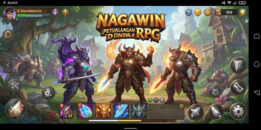Tangkapan layar menampilkan gameplay mendebarkan NAGAWIN dengan karakter beraksi.