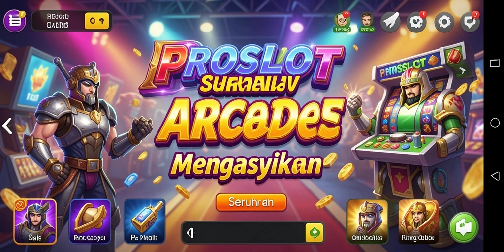 Screenshot gameplay PROSLOT menampilkan antusiasme pemain saat bermain.
