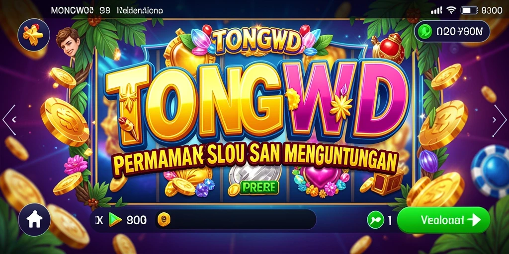 Tampilan gameplay seru dari permainan Slot TONGWD yang menggembirakan.